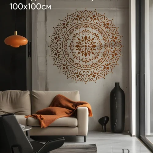 Bokawall / Трафарет для стен 100*100см